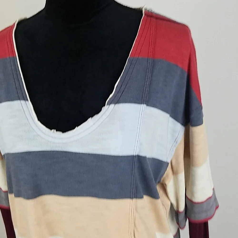 Free People‎ PS Kate longline striped rib tunic